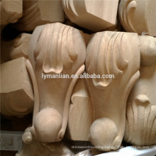 Furniture parts carving wooden table leg